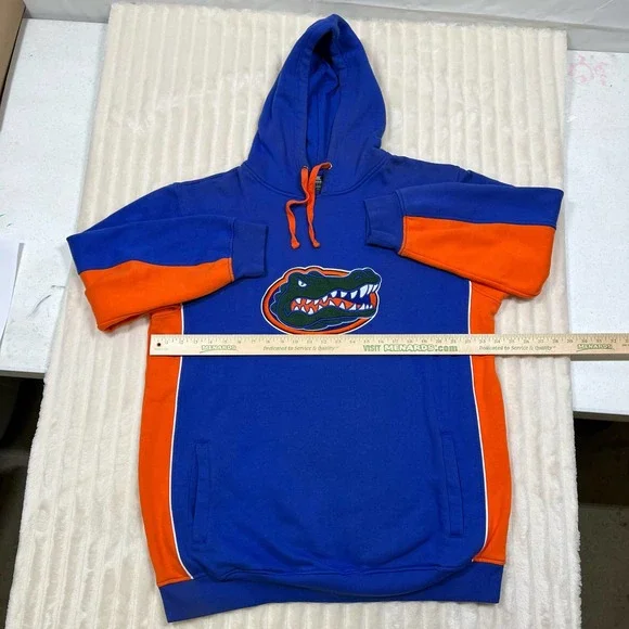 Florida Gators 1XL Tall Embroidered Sports Logo Hoodie Blue and Orange - Picture 3 of 7